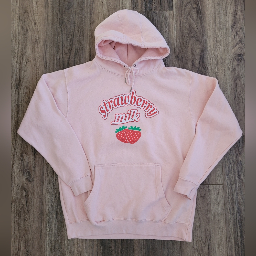 Oversized Strawberry Milk Unbranded Hoodie